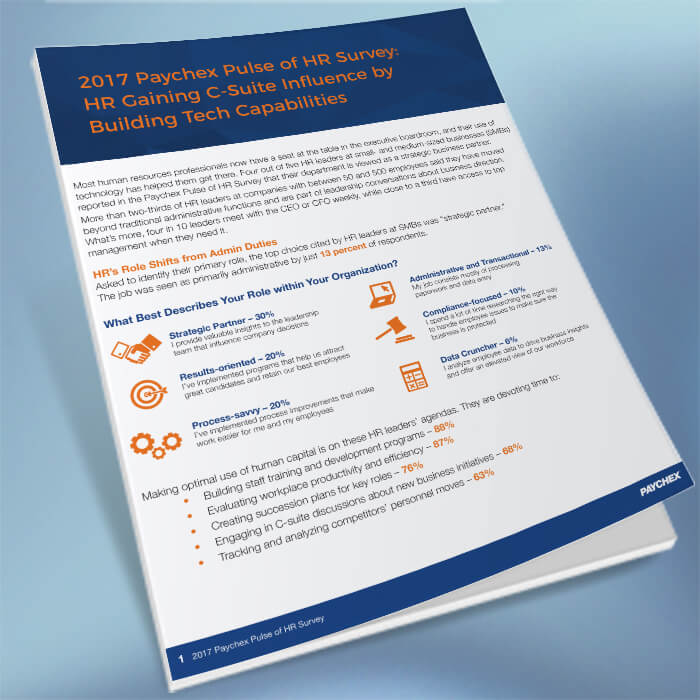 Paychex Pulse of HR Survey